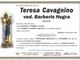 Teresa Cavagnino, ved. Barberis Negra