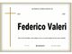 Federico Valeri, anniversario