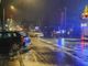 Scontro fra due auto a Sandigliano, compromesso un palo dell'energia elettrica