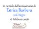 Enrica Barbera, ved. Negro - Anniversario