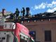 Incendio tetto a Sordevolo, in corso le operazioni di bonifica