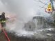 Dal Nord Ovest - Furgone avvolto dalla fiamme, incendio sulla SP31 bis
