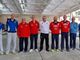 Riva e Mercandino, primi in maglia rossa da sinistra, qualificati al campionato italiano - Foto Federbocce