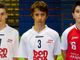 Valerio Lovato del Biella U17, Lorenzo Pettenati del Biella U15 e Mattia Piergianni dell'Occhieppese U14