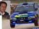 A sinistra Gabriele Bodo, organizzatore del Ronde Lana, a destra la Subaru WRC che fu di Colin McRae A sinistra Gabriele Bodo, organizzatore del Ronde Lana, a destra la Subaru WRC che fu di Colin McRae