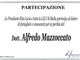 Dott. Alfredo Mazzoccato - Partecipazione