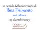 Ilma Frumento ved. Mosca, anniversario