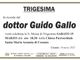 Trigesima Dott. Guido Gallo