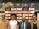 Il presidente di Biella Next Piergiorgio Castelli, il capitano Under 19 Carlo Pietra, il presidente GGI UIB Christian Zegna con il vice presidente Luca Murta Il presidente di Biella Next Piergiorgio Castelli, il capitano Under 19 Carlo Pietra, il presidente GGI UIB Christian Zegna con il vice presidente Luca Murta