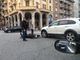Biella: Scontro tra auto e moto alla rotonda di via La Marmora