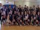 Il gruppone di atlete del Gaglianico e del Teamvolley Under 13