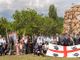 Alzabandiera e benedizione delle pietre di memoria a conclusione della Festa sarda di Biella