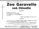 Zoe Garavello, ved. Chioatto
