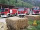 Fiamme in un fienile ad Alagna, tempestivo l'intervento dei Vigili del Fuoco