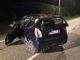 Ponderano: Perde il controllo dell'auto e si schianta contro un palo