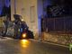 Tollegno: auto si ribalta nella notte: conducente soccorso (foto di Mattia Baù per newsbiella.it)