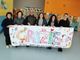 Alla Pro Loco di Ponderano uno striscione da parte della scuola dell'Infanzia Alla Pro Loco di Ponderano uno striscione da parte della scuola dell'Infanzia