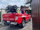 Cossila San Grato: Vigili del Fuoco al lavoro per la messa in sicurezza di un palo del telefono, foto Finatti