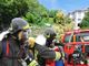 Casapinta: Sterpaglie a fuoco in via Bassetti