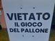 A Tollegno è "vietato il gioco del pallone", foto post fb