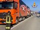 Verrone, tamponamento a catena tra un autoarticolato e due furgoni, foto di Mattia Baù per newsbiella.it