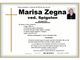 Marisa Zegna, Ved.Spigolon