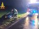 Auto fuori strada a Crescentino, c'è un ferito