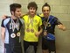 Sebastian Morelli, Francesco Bocca e Nicolò Solli con le medaglie vinte durante la competizione
