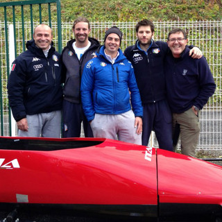 Federico Bistrot e i tecnici azzurri Federico Bistrot e i tecnici azzurri