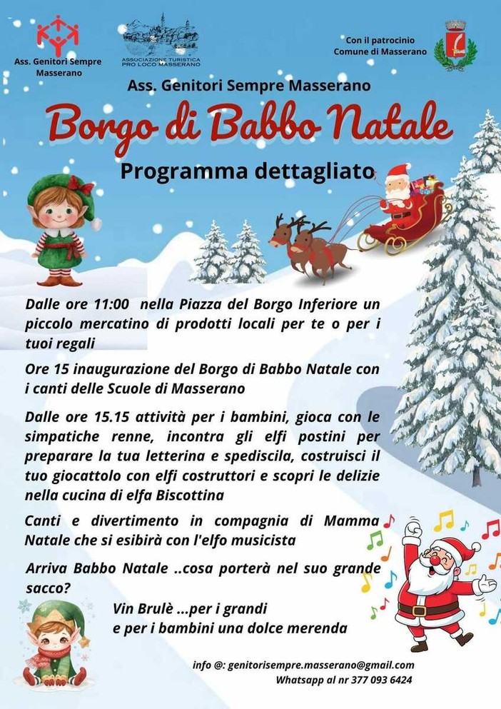 A Masserano prende vita il Borgo di Babbo Natale: una giornata di magia per grandi e piccini A Masserano prende vita il Borgo di Babbo Natale: una giornata di magia per grandi e piccini