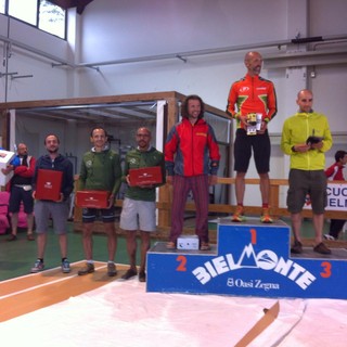 Il podio della 55 km maschile