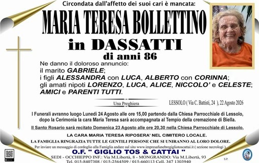 Maria Teresa Bollettino in Dassatti Maria Teresa Bollettino in Dassatti