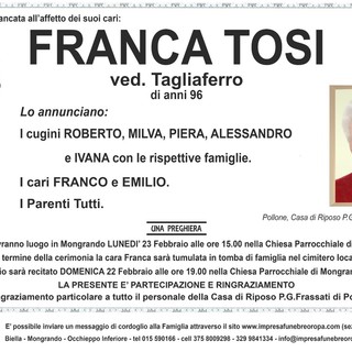 Franca Tosi Ved. Tagliaferro