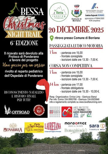Torna la Bessa Christmas Night Trail, tutto quello che c'è da sapere Torna la Bessa Christmas Night Trail, tutto quello che c'è da sapere