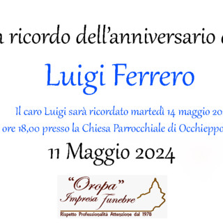 Luigi Ferrero, anniversario