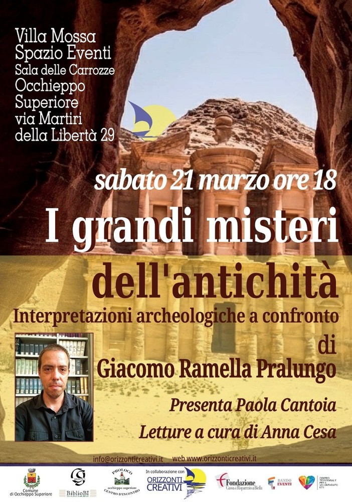 A Occhieppo Superiore una serata dedicata all'archeologia misteriosa