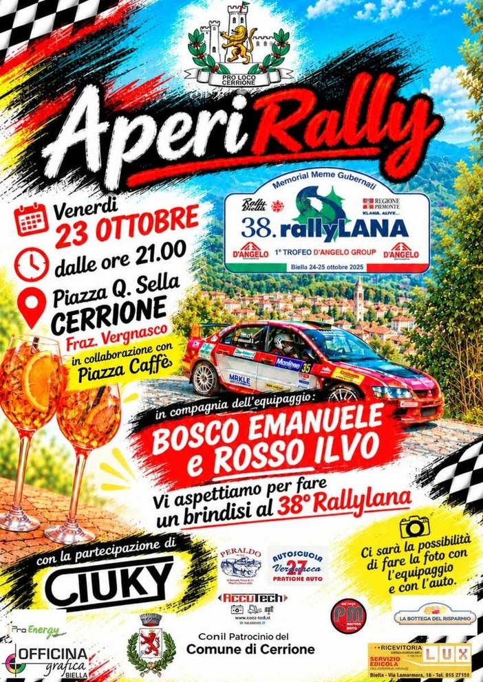 38° Rally della Lana a Cerrione AperiRally! 38° Rally della Lana a Cerrione AperiRally!