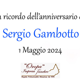Sergio Gambotto in ricordo dell'anniversario