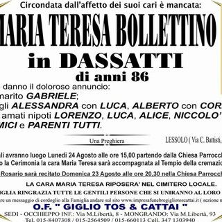 Maria Teresa Bollettino in Dassatti