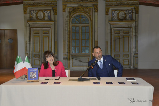 Al “Nova Fama” il Marò Massimiliano Latorre nella foto Claudia Ghiraldello e Massimiliano Latorre