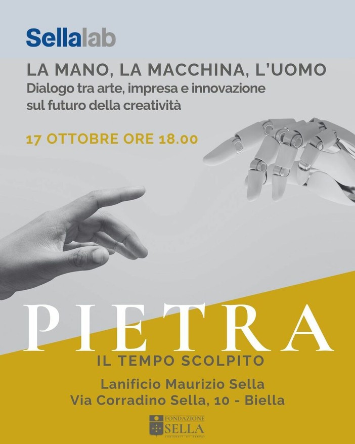 Biella, arte e tecnologia a confronto: incontro al Lanificio Maurizio Sella Biella, arte e tecnologia a confronto: incontro al Lanificio Maurizio Sella