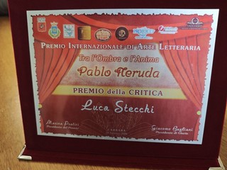 Premiato “Raccolta di pensieri” di Luca stecchi
