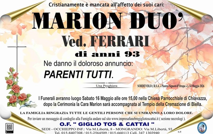 Marion Duò, Ved. Ferrari