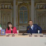 Al “Nova Fama” il Marò Massimiliano Latorre nella foto Claudia Ghirardello e Massimiliano Latorre
