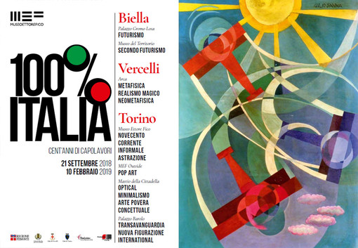 Gli ultimi cento anni dell'arte italiana in mostra a Biella, Vercelli e Torino