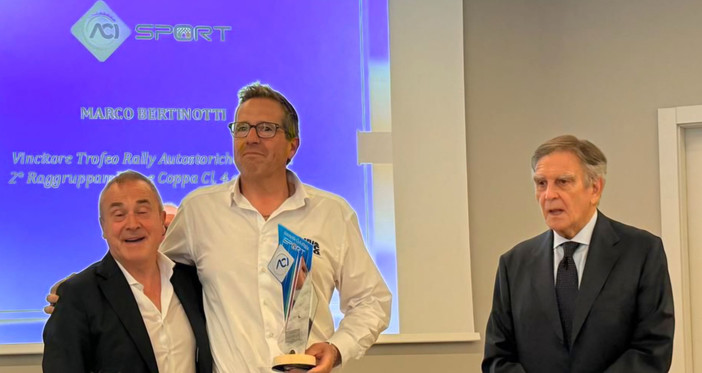 Rally &amp; co, Bertinotti e Porta premiati "campioni del Piemonte Aci sport"
