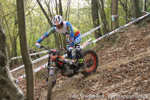 Un momento della gara di Mezzana