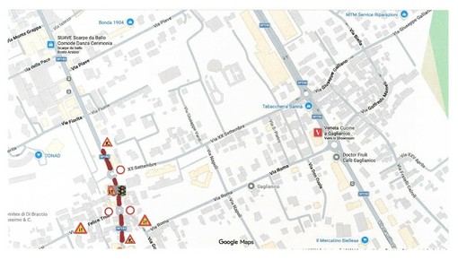 Gaglianico, attenzione alla viabilità sulla Trossi Gaglianico, attenzione alla viabilità sulla Trossi