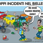 Biellese, incidenti e processi social: tutti piloti, ma solo nei commenti - Illustrazione di Giovanni Cavallo Biellese, incidenti e processi social: tutti piloti, ma solo nei commenti - Illustrazione di Giovanni Cavallo