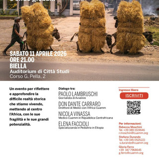 CUAMM | A Biella: "Fragilità e forza: l'Africa che resiste tra venti di guerra e sfide globali"